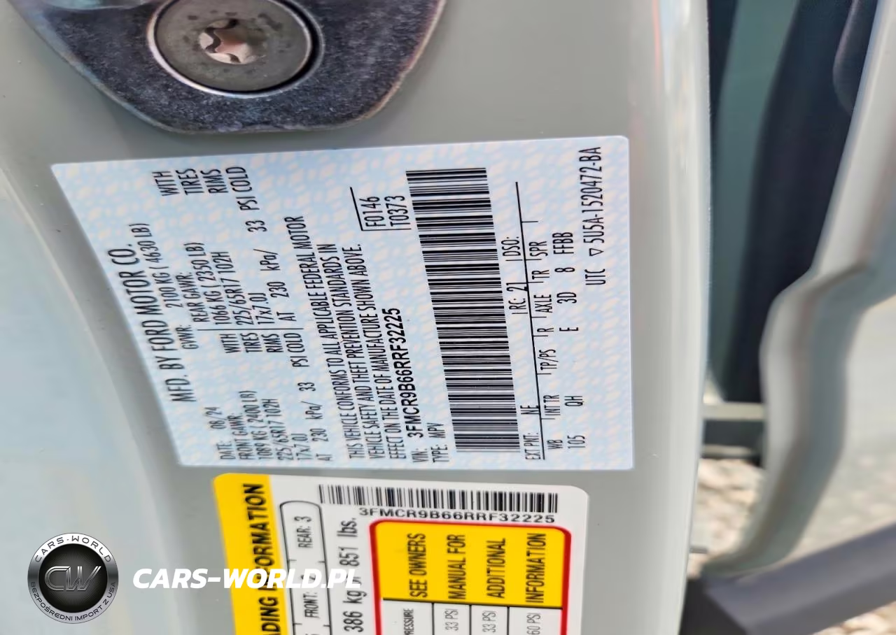 2024 Ford Bronco Sport Big Bend VIN:3FMCR9B66RRF32225 - 13