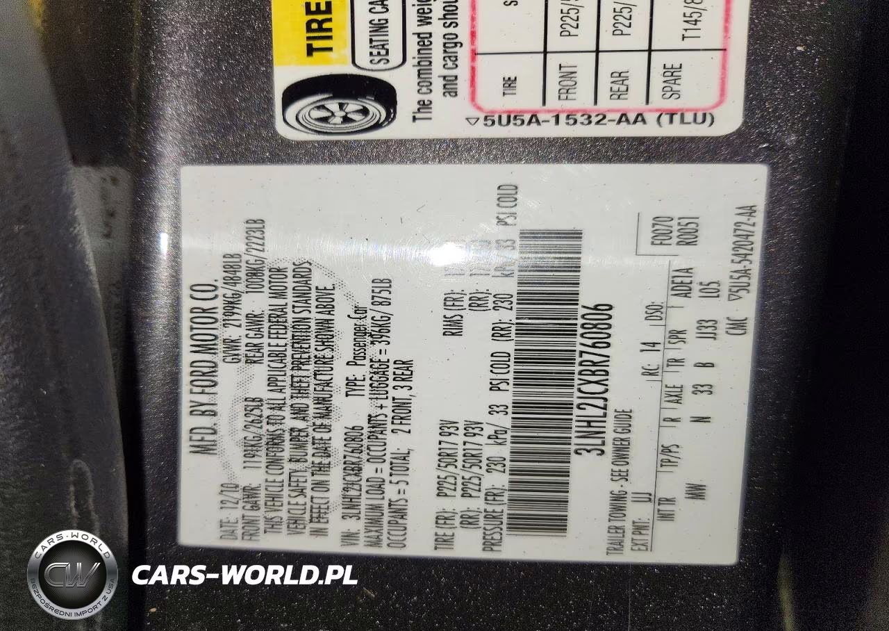 2011 Lincoln Mkz VIN:3LNHL2JCXBR760806 - 12