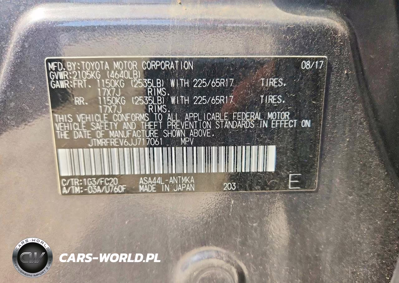 2018 Toyota Rav4 Xle VIN:JTMRFREV6JJ717061 - 13