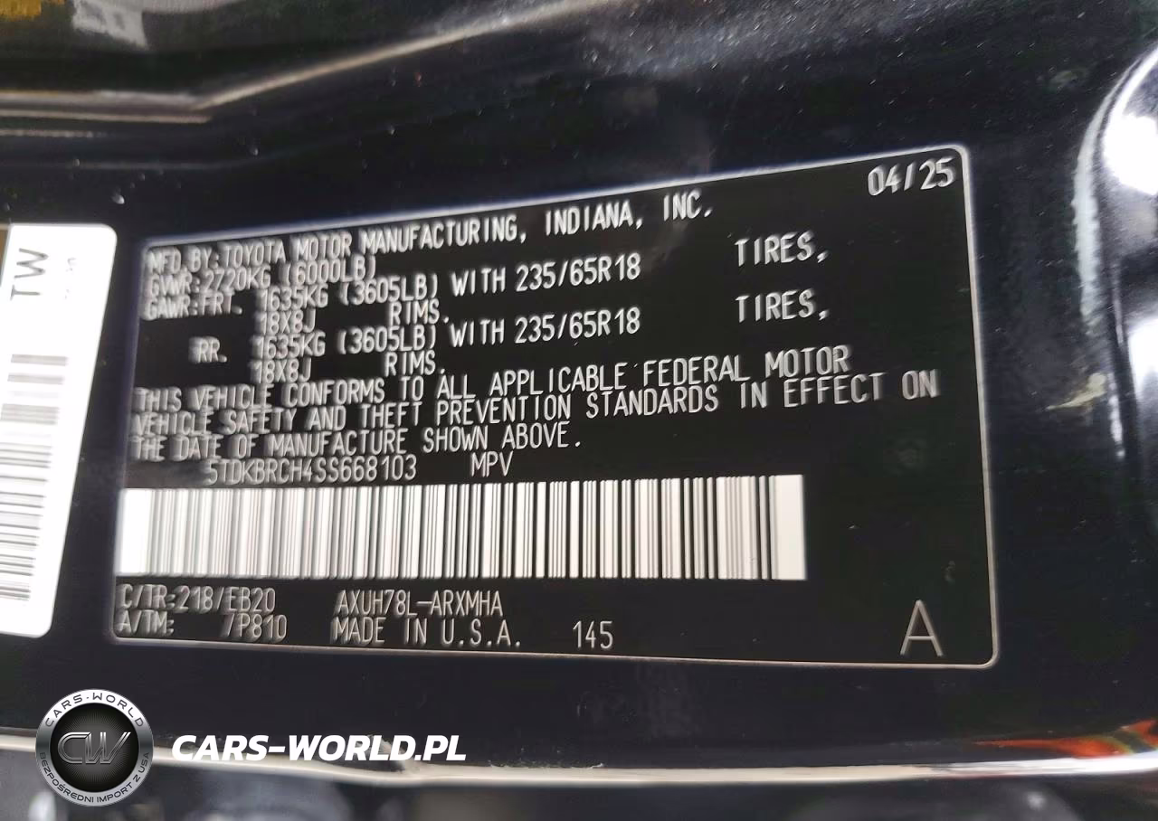 2025 Toyota Highlander Hybrid Xle VIN:5TDKBRCH4SS668103 - 13
