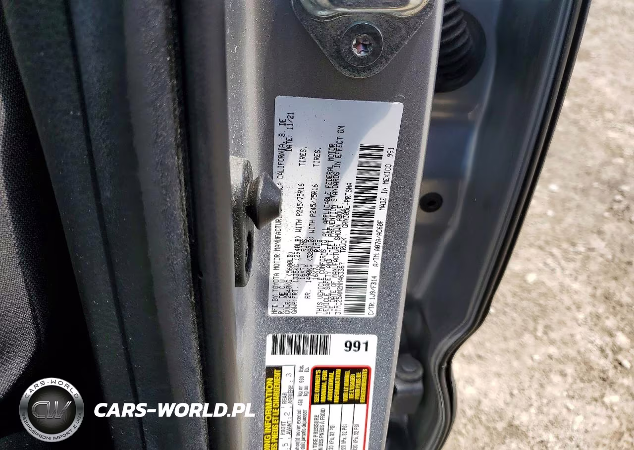 2022 Toyota Tacoma Sr V6 VIN:3TMCZ5AN2NM463367 - 12
