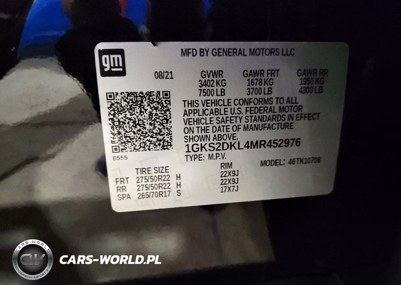 2021 GMC Yukon Denali VIN:1GKS2DKL4MR452976 - 13