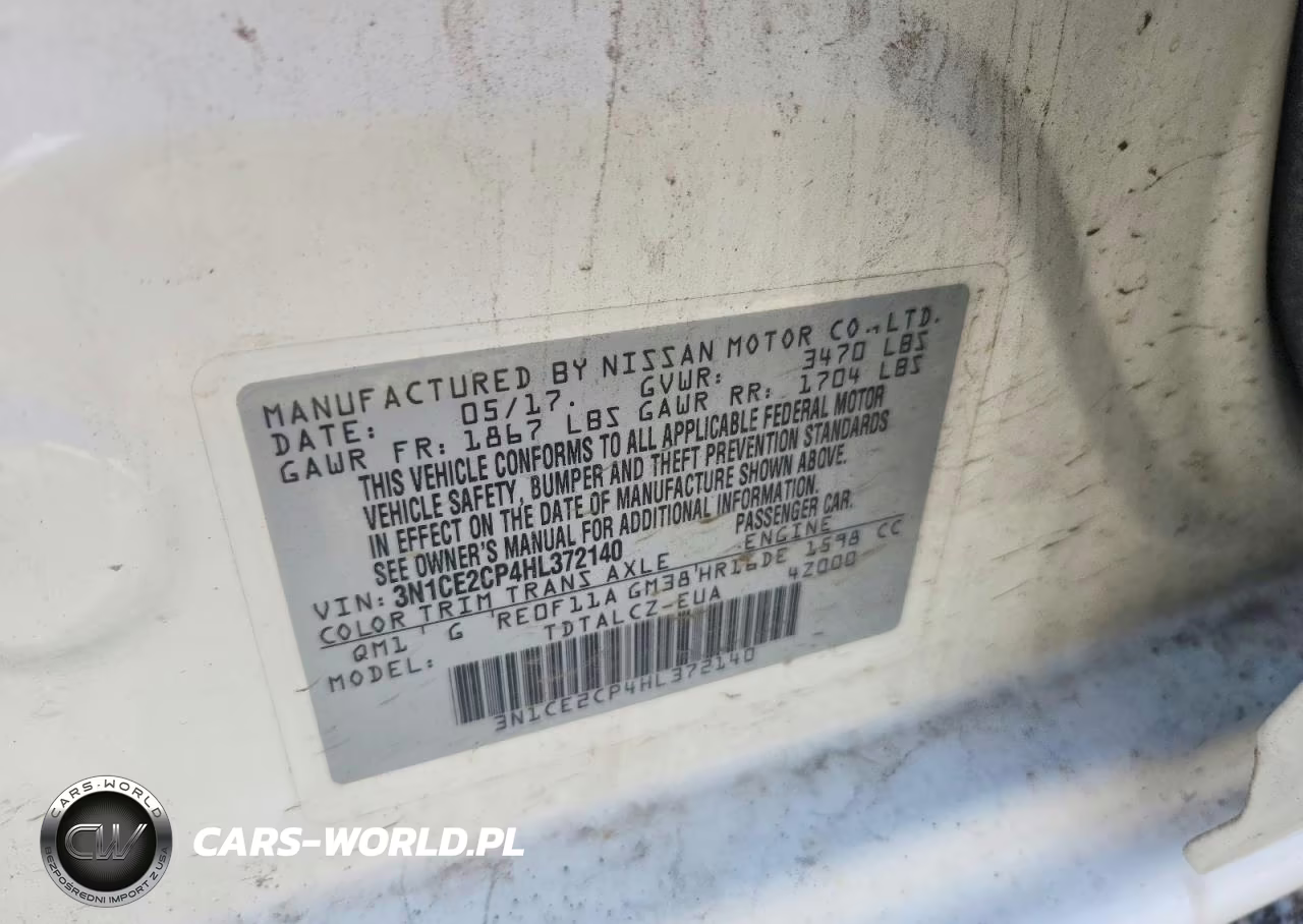 2017 Nissan Versa Note S Plus VIN:3N1CE2CP4HL372140 - 12
