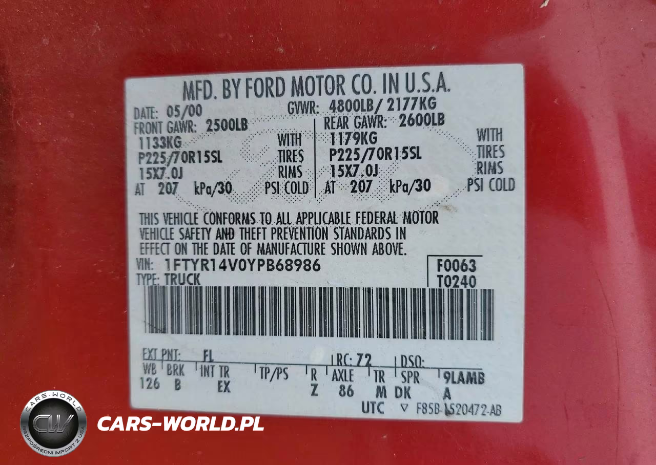 2000 Ford Ranger Super Cab VIN:1FTYR14V0YPB68986 - 12