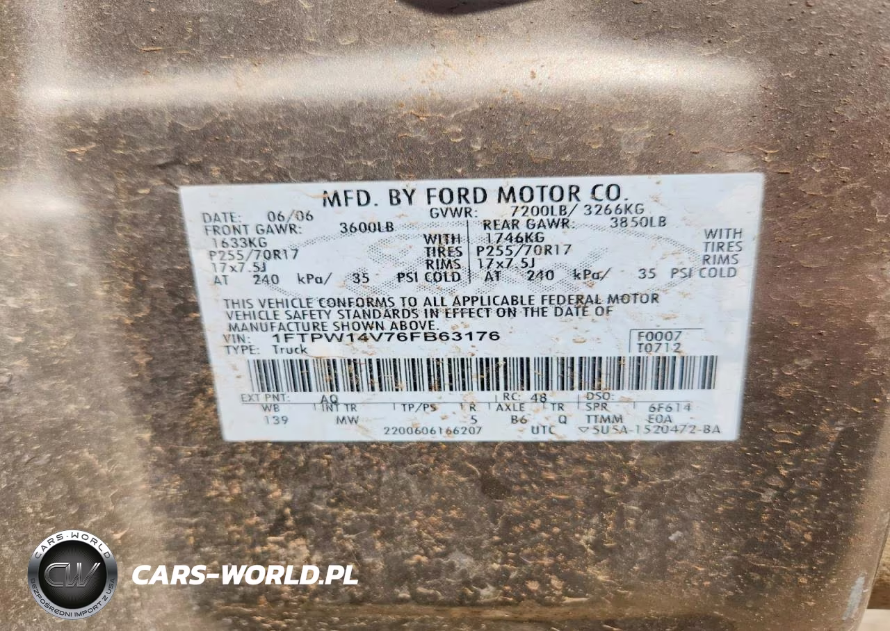 2006 Ford F150 Supercrew VIN:1FTPW14V76FB63176 - 12
