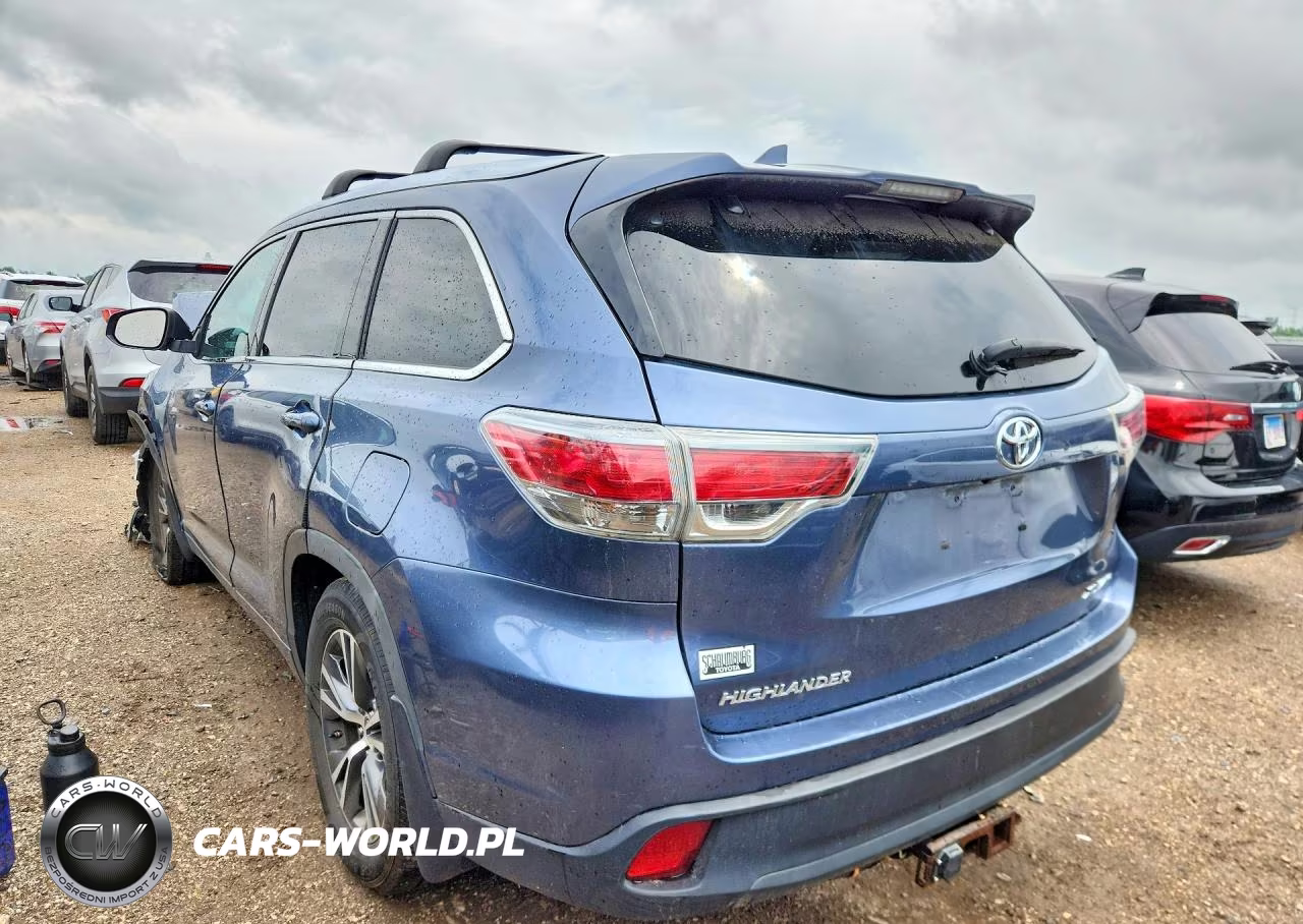 2016 Toyota Highlander Xle VIN:5TDJKRFH5GS290243 - 2
