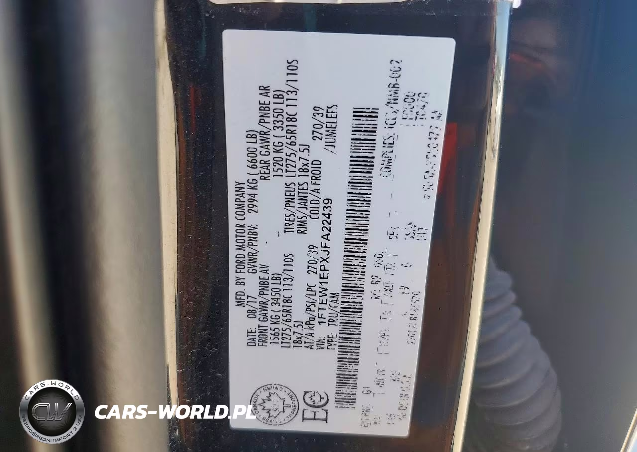 2018 Ford F150 Supercrew VIN:1FTEW1EPXJFA22439 - 12