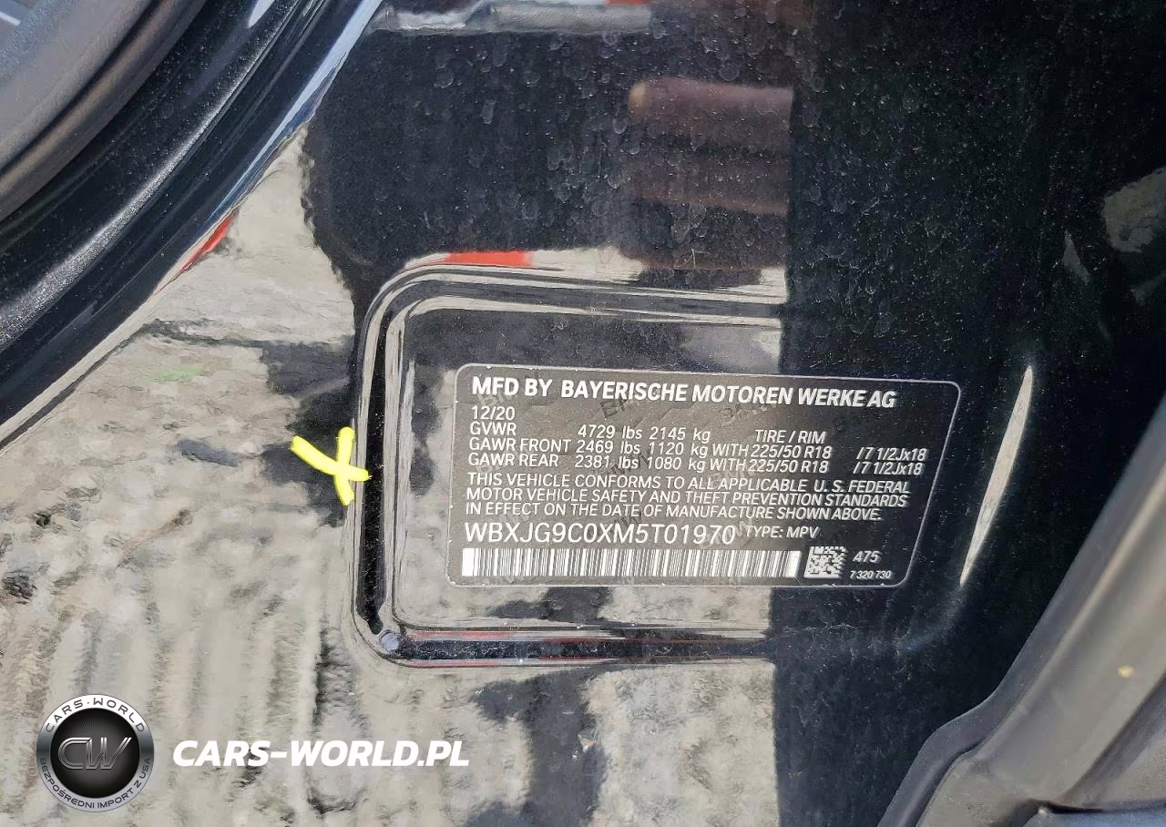 2021 BMW X1 xDrive28I VIN:WBXJG9C0XM5T01970 - 14