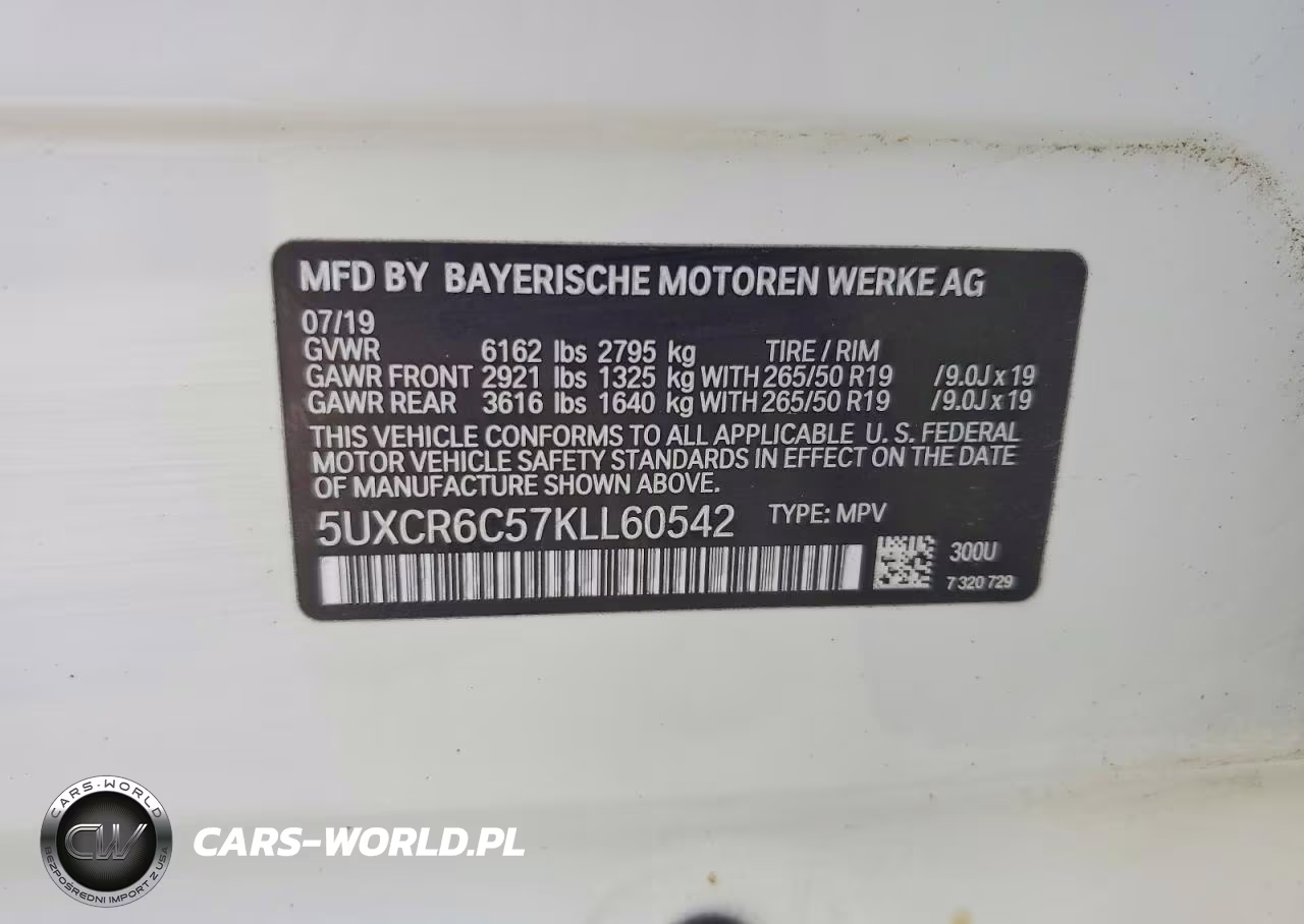 2019 BMW X5 xDrive40I VIN:5UXCR6C57KLL60542 - 14