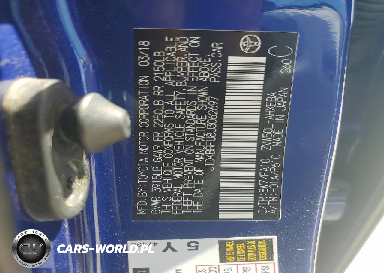 2018 Toyota Prius Two VIN:JTDKBRFU8J3062697 - 12