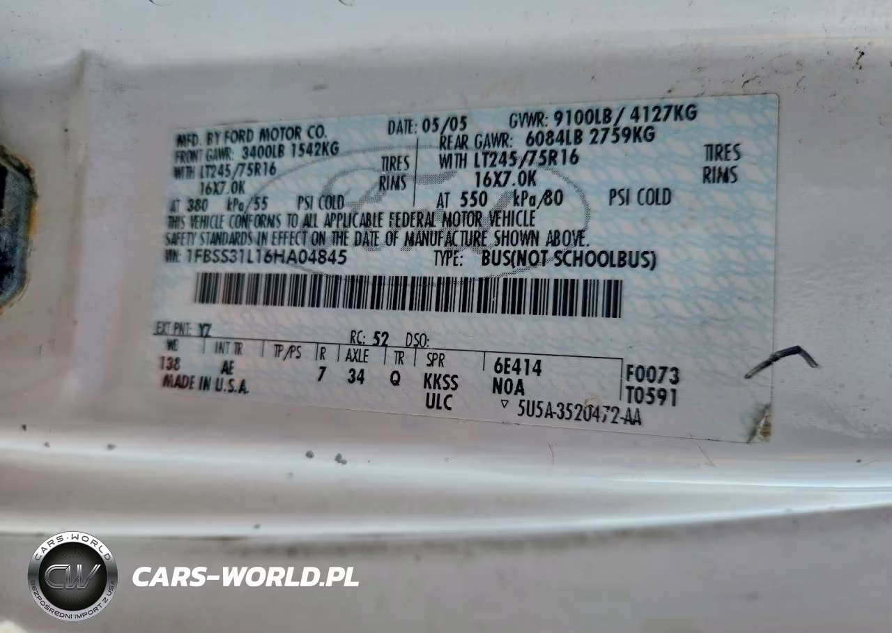 2006 Ford Econoline E350 Super Duty Wagon VIN:1FBSS31L16HA04845 - 13