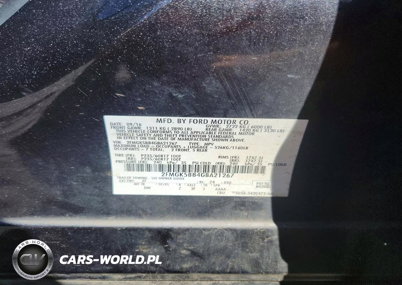 2016 Ford Flex Se VIN:2FMGK5B84GBA21267 - 13