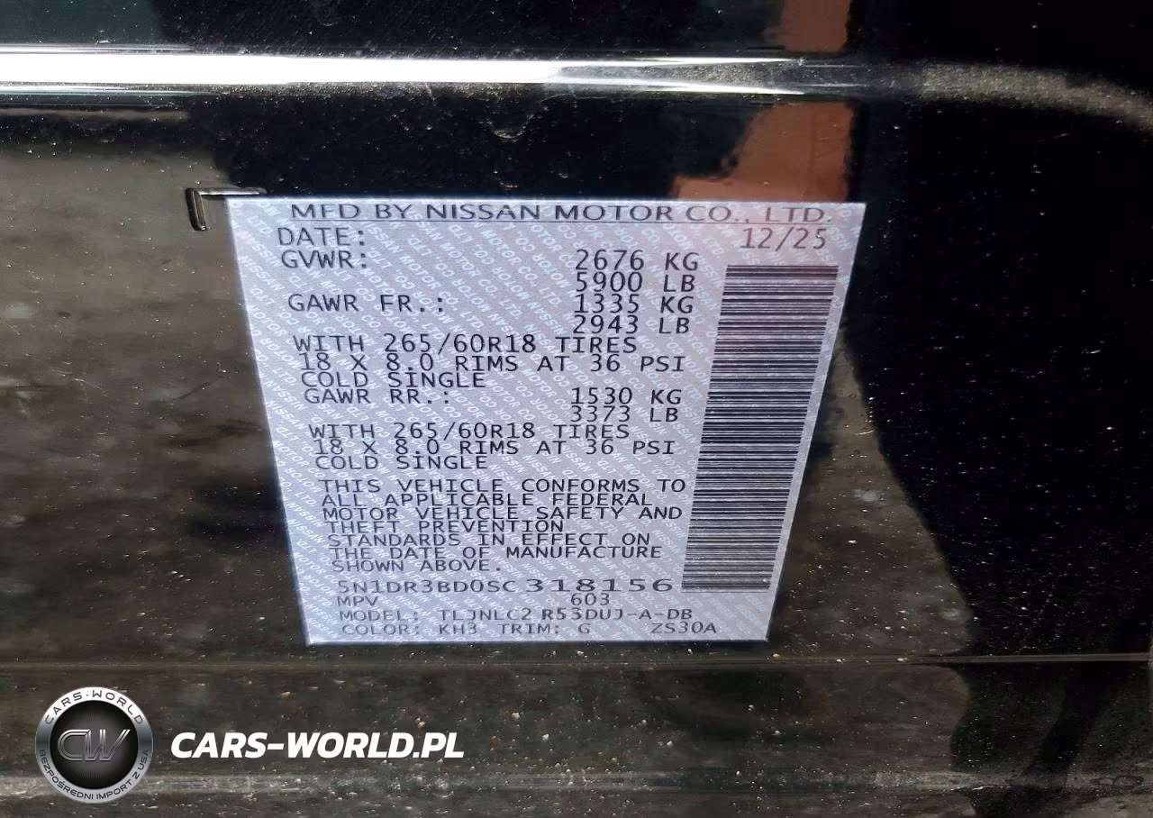 2025 Nissan Pathfinder Rock Creek VIN:5N1DR3BD0SC318156 - 13