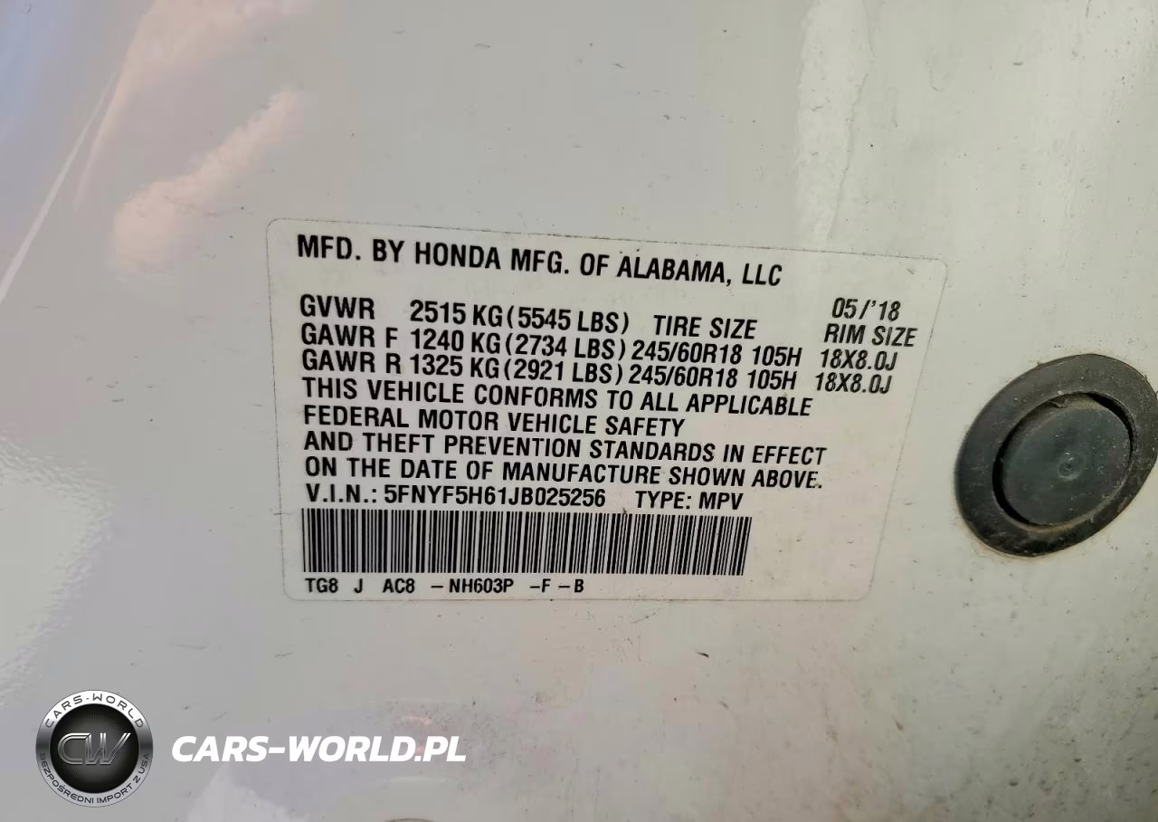2018 Honda Pilot Exl VIN:5FNYF5H61JB025256 - 13