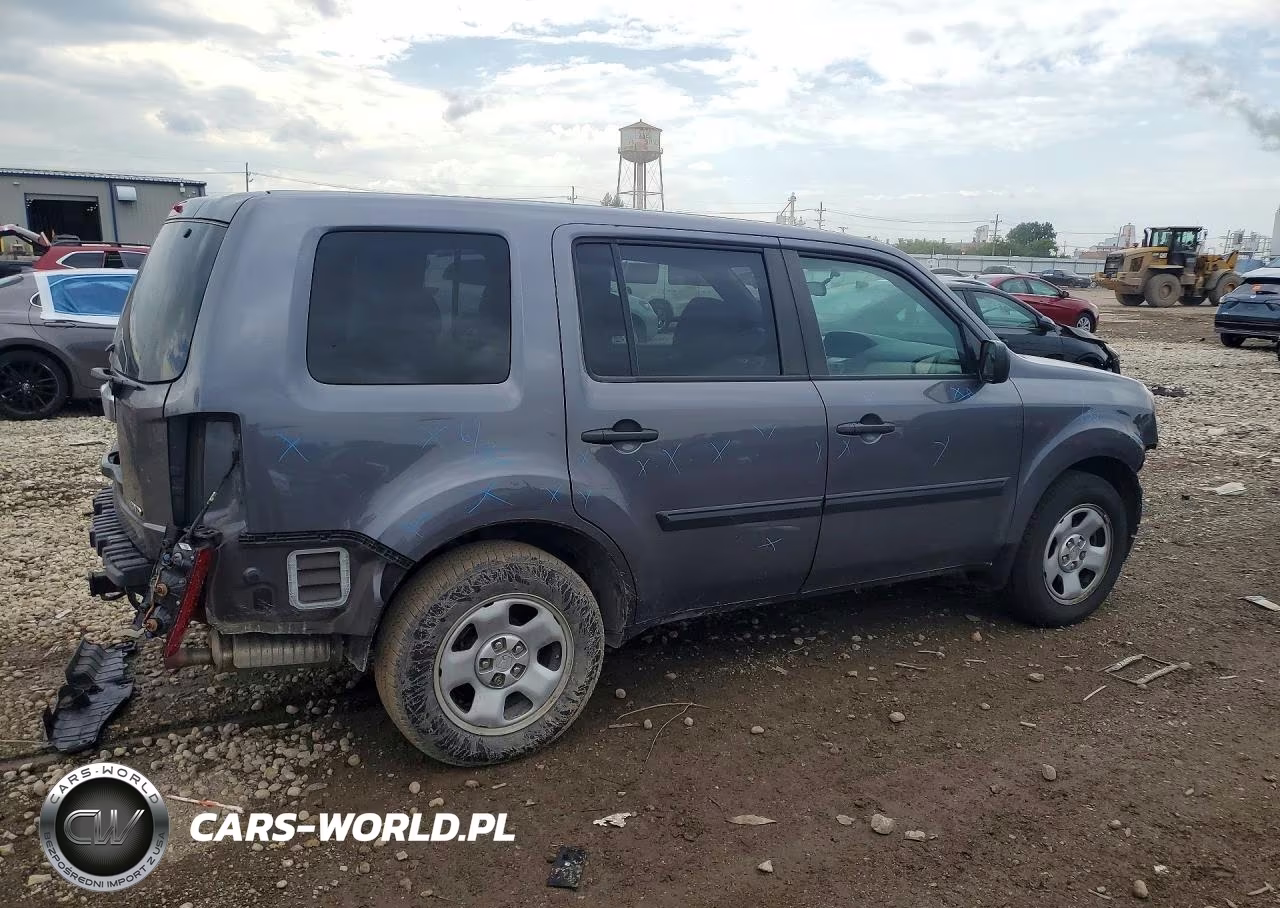 2014 Honda Pilot Lx VIN:5FNYF4H29EB014213 - 3