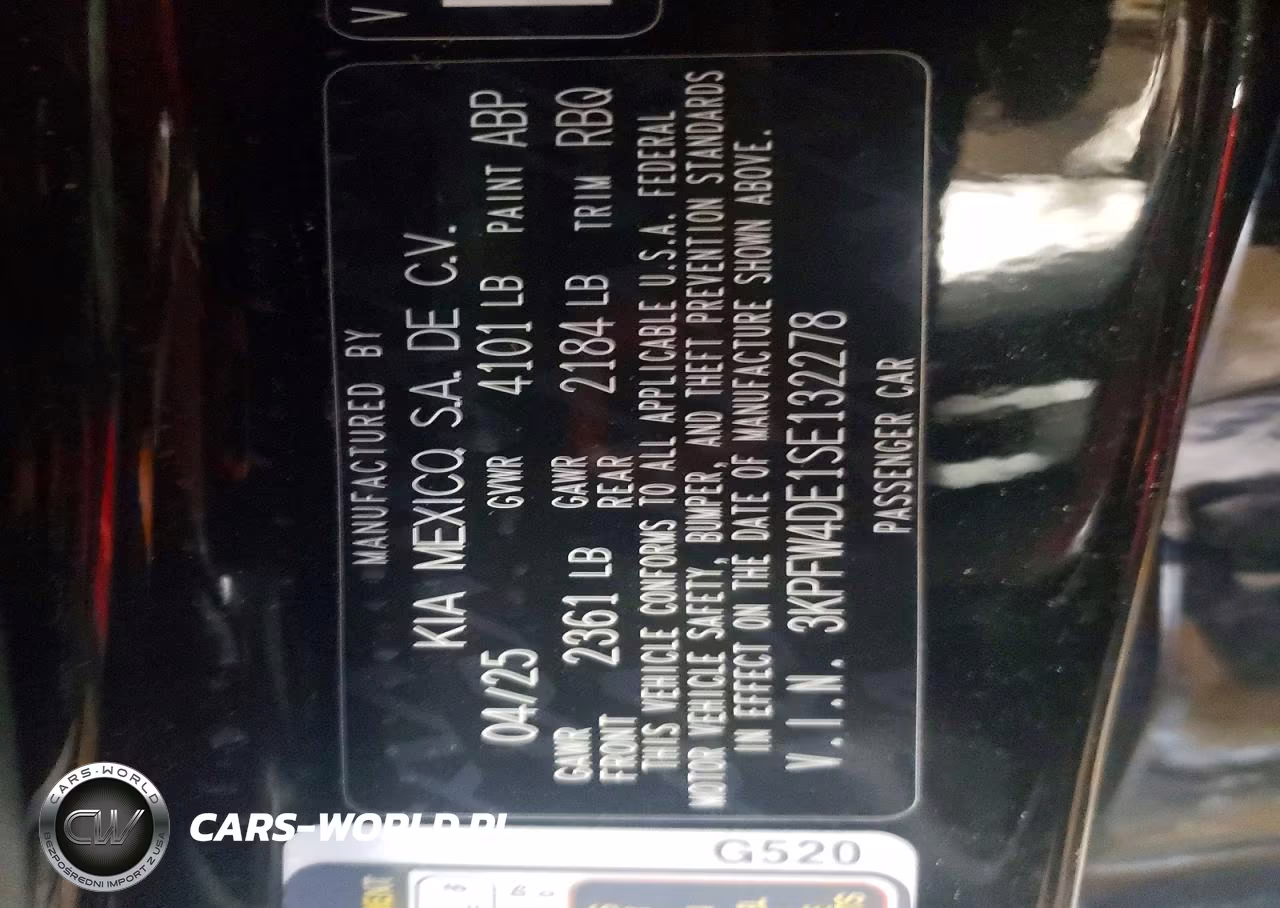 2025 Kia K4 Gt Line VIN:3KPFW4DE1SE132278 - 13