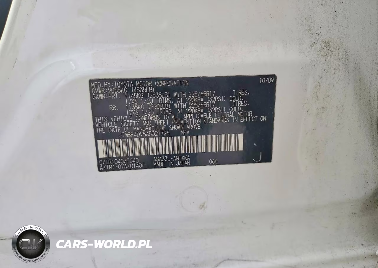 2010 Toyota Rav4 Base VIN:JTMBF4DV5A5021726 - 12
