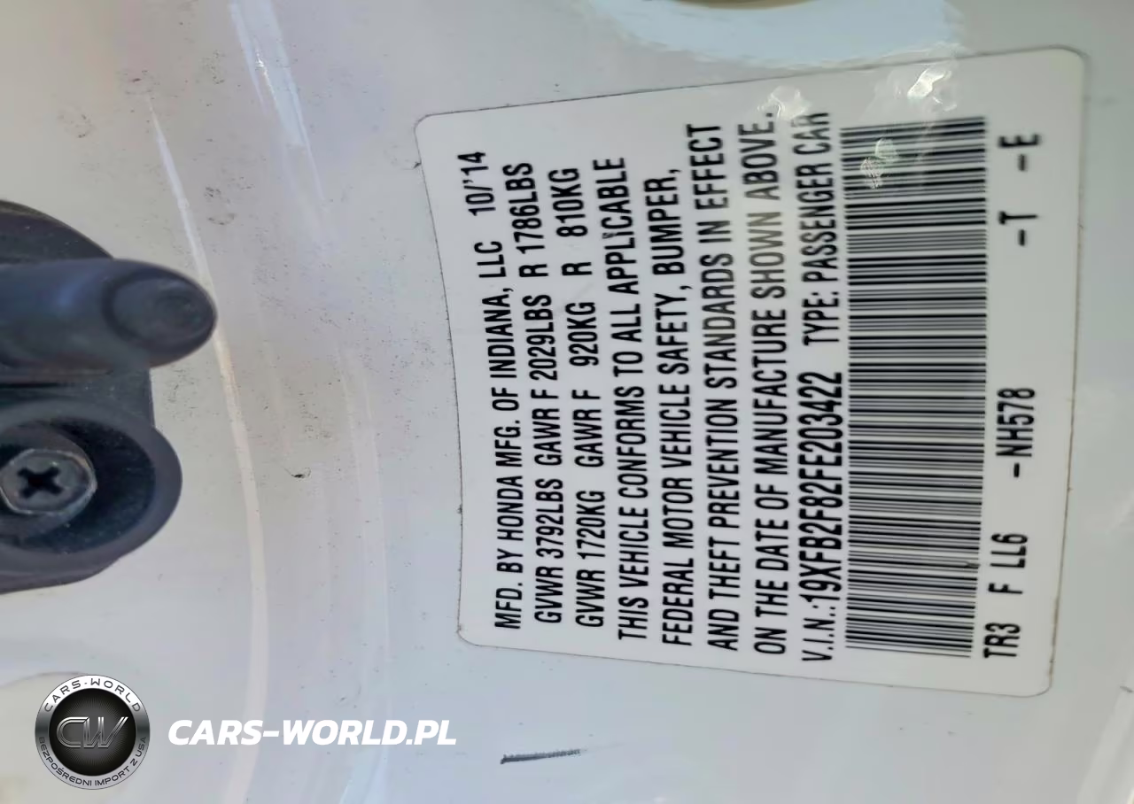 2015 Honda Civic Ex VIN:19XFB2F82FE203422 - 12