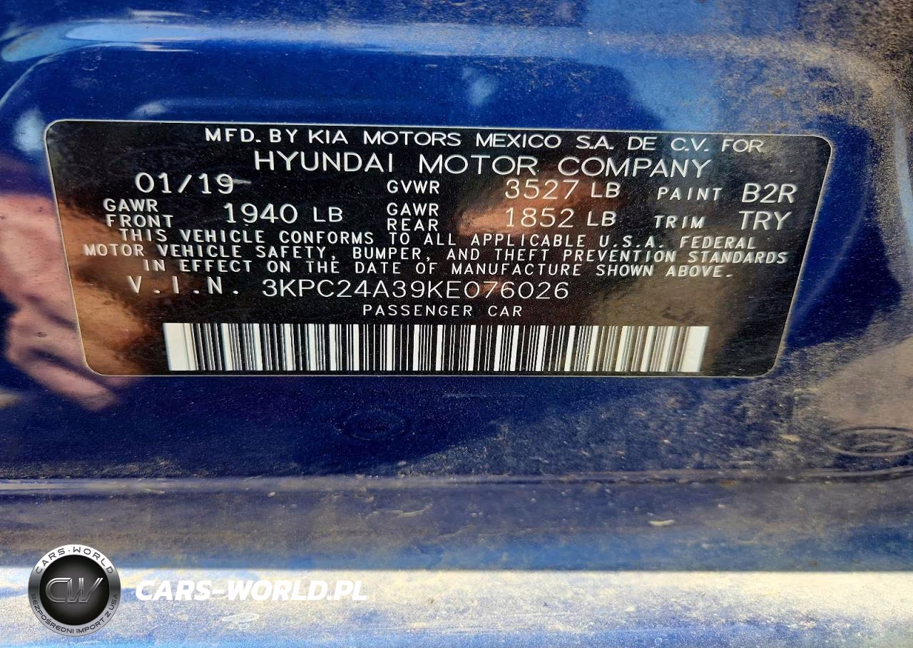 2019 Hyundai Accent Se VIN:3KPC24A39KE076026 - 12