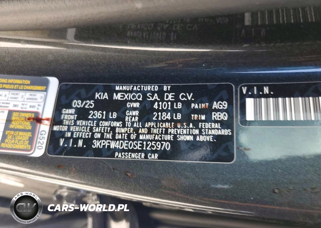 2025 Kia K4 Gt Line VIN:3KPFW4DE0SE125970 - 13