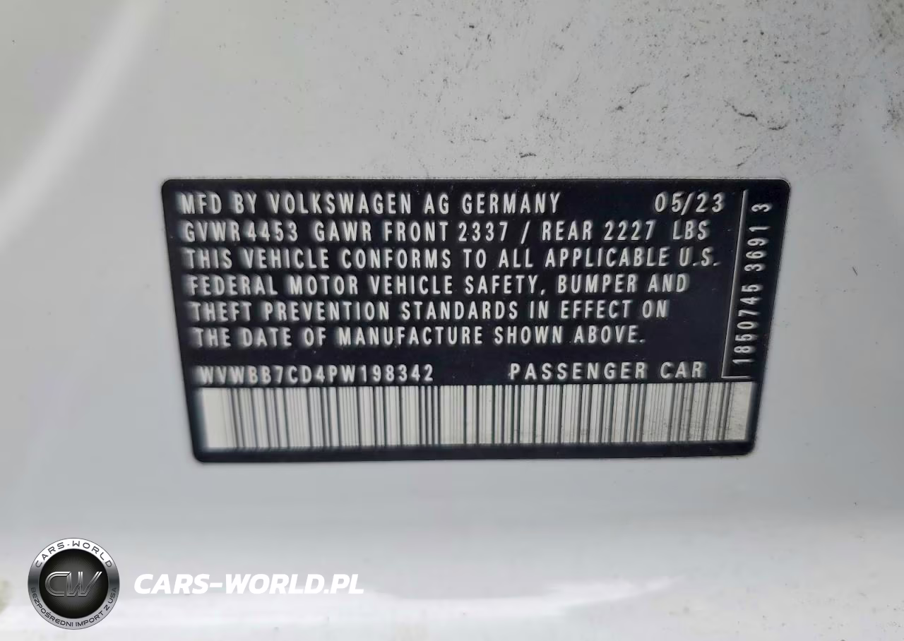 2023 Volkswagen Golf R 20Th Anniversary VIN:WVWBB7CD4PW198342 - 12