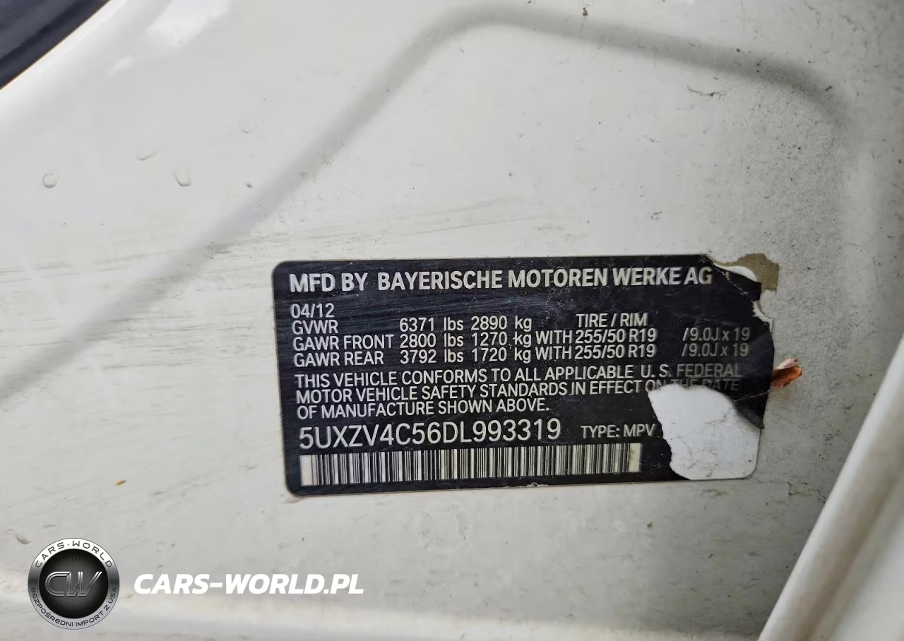 2013 BMW X5 xDrive35I VIN:5UXZV4C56DL993319 - 13