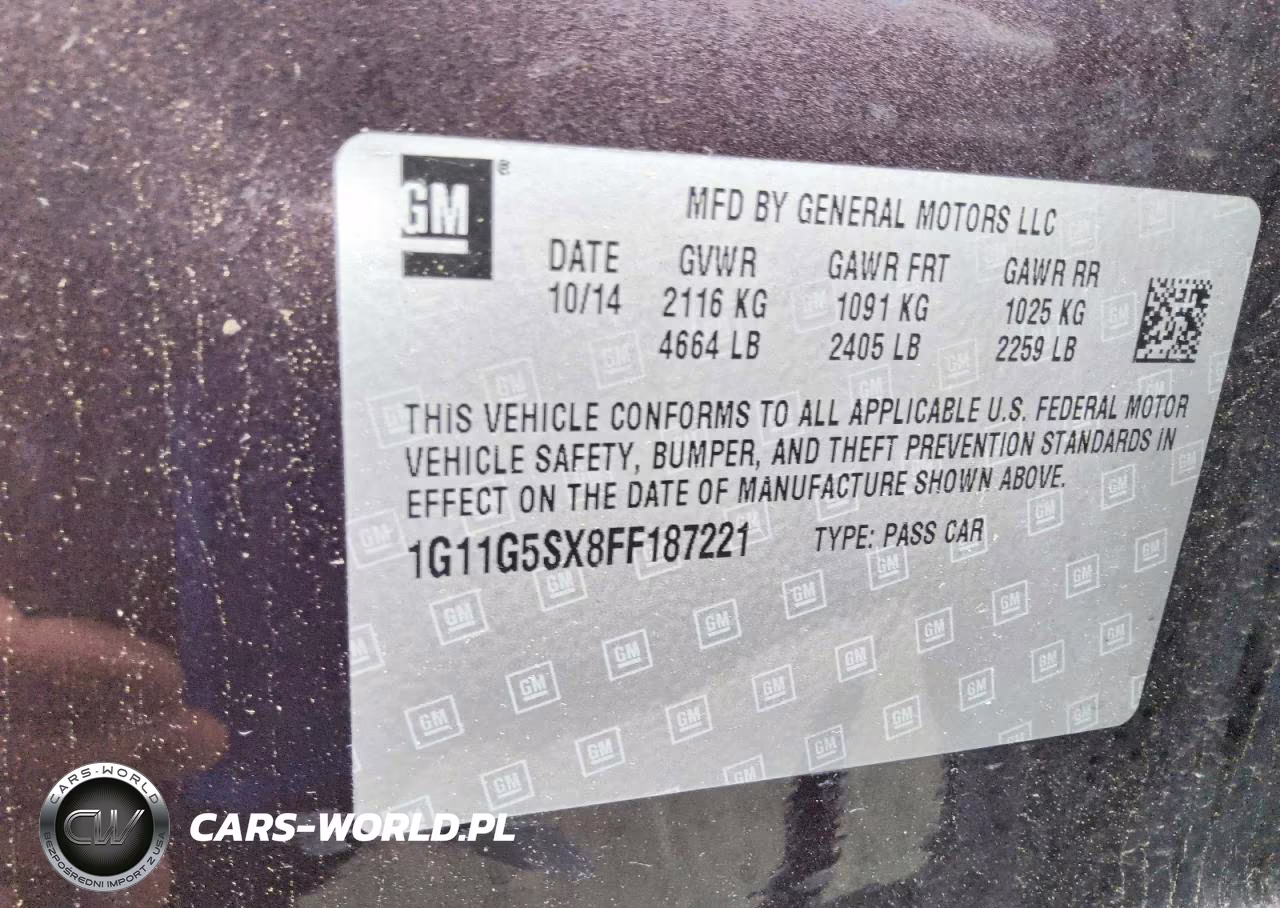 2015 Chevrolet Malibu Ltz VIN:1G11G5SX8FF187221 - 12