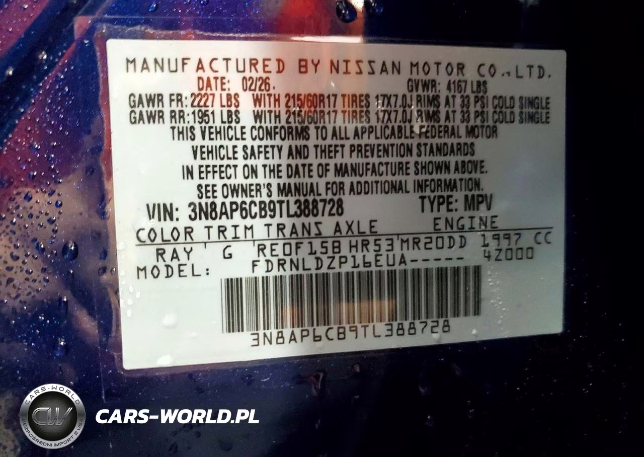 2026 Nissan Kicks Sv VIN:3N8AP6CB9TL388728 - 13