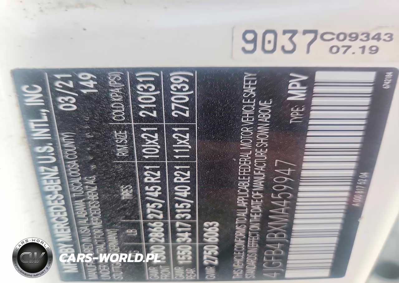 2021 Mercedes-Benz Gle 350 VIN:4JGFB4JBXMA459947 - 14