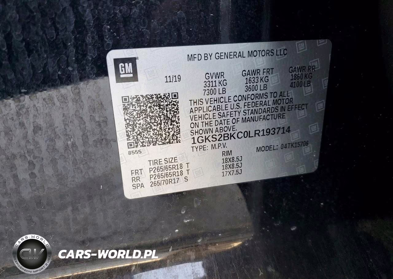 2020 GMC Yukon Slt VIN:1GKS2BKC0LR193714 - 13