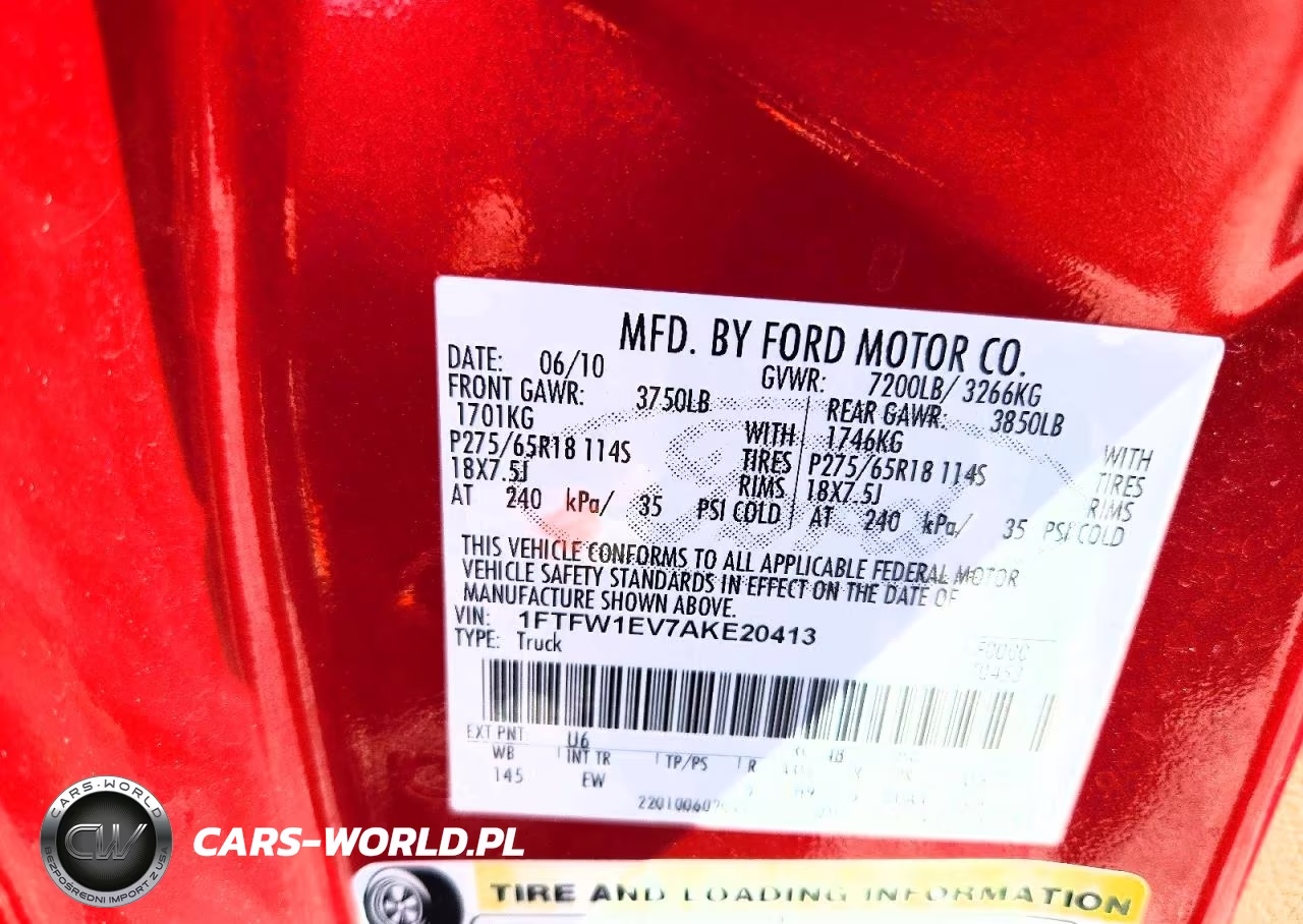 2010 Ford F150 Supercrew VIN:1FTFW1EV7AKE20413 - 12