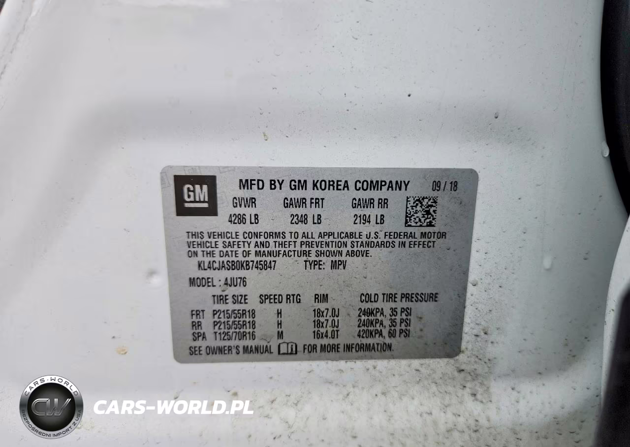 2019 Buick Encore Preferred VIN:KL4CJASB0KB745847 - 12