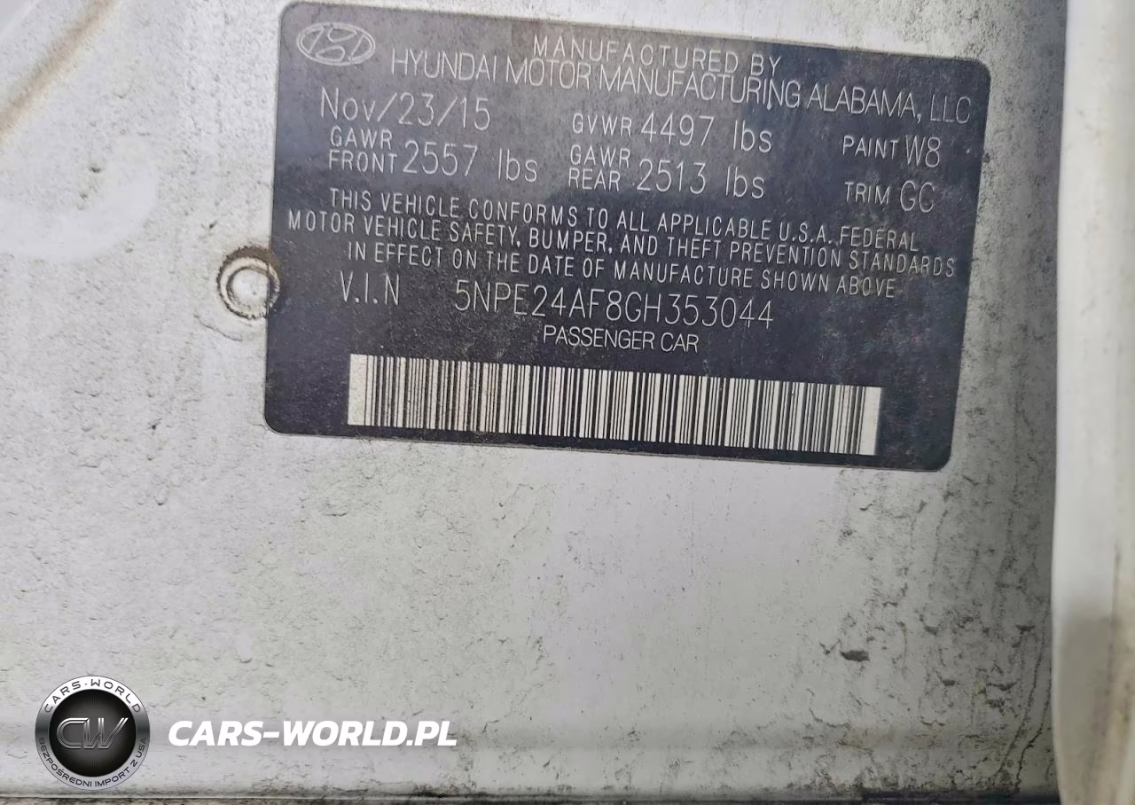 2016 Hyundai Sonata Se VIN:5NPE24AF8GH353044 - 12