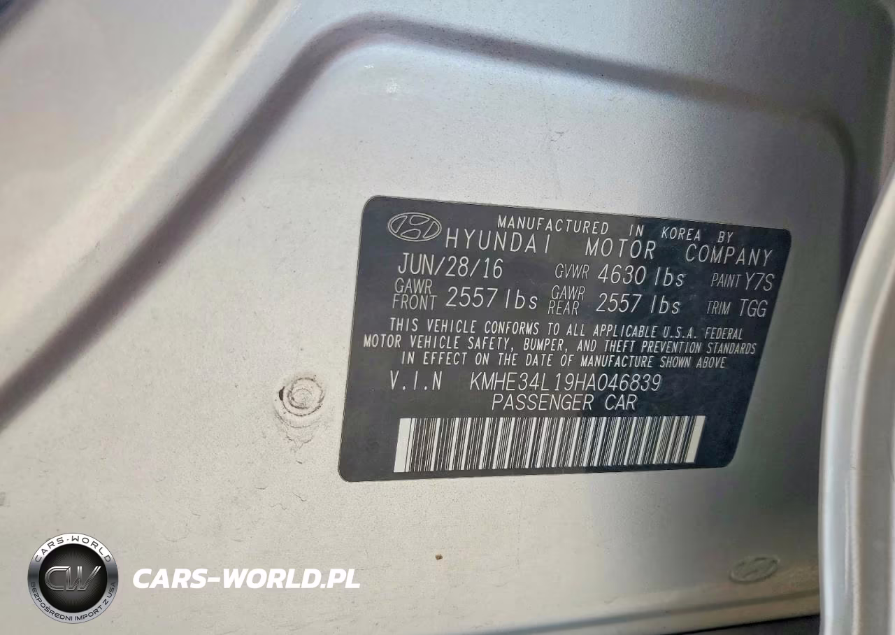 2017 Hyundai Sonata Hybrid Limited VIN:KMHE34L19HA046839 - 12