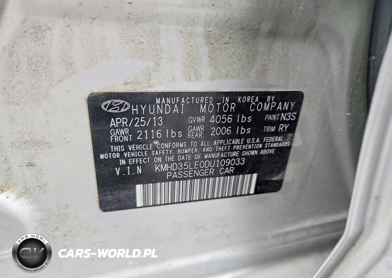 2013 Hyundai Elantra Gt Base VIN:KMHD35LE0DU109033 - 12