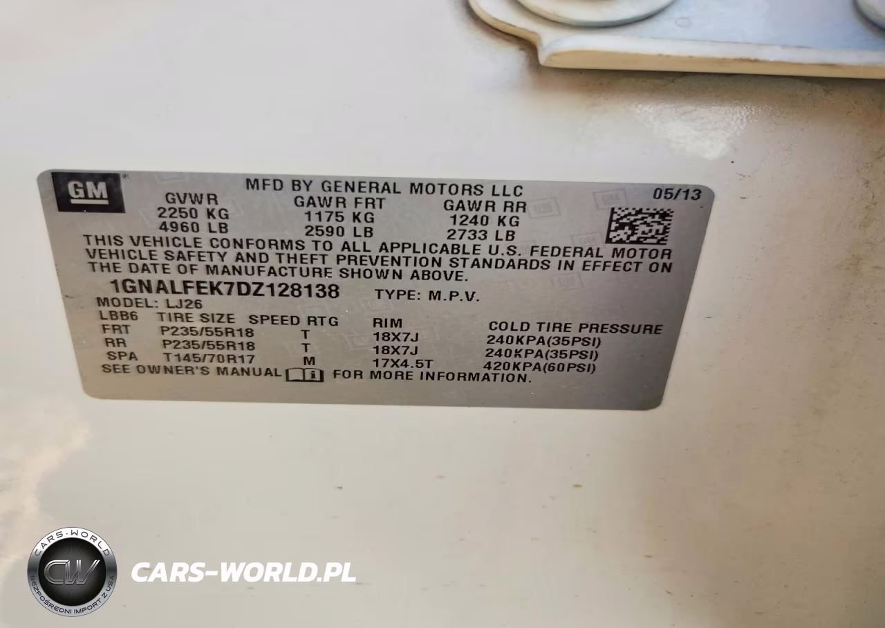 2013 Chevrolet Equinox Ltz VIN:1GNALFEK7DZ128138 - 13