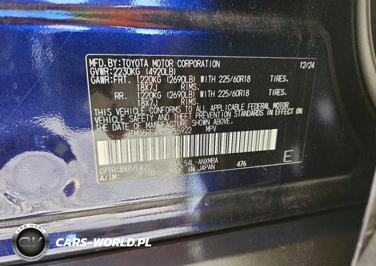 2025 Toyota Rav4 Xle Premium VIN:JTMB6RFV4SD155922 - 13