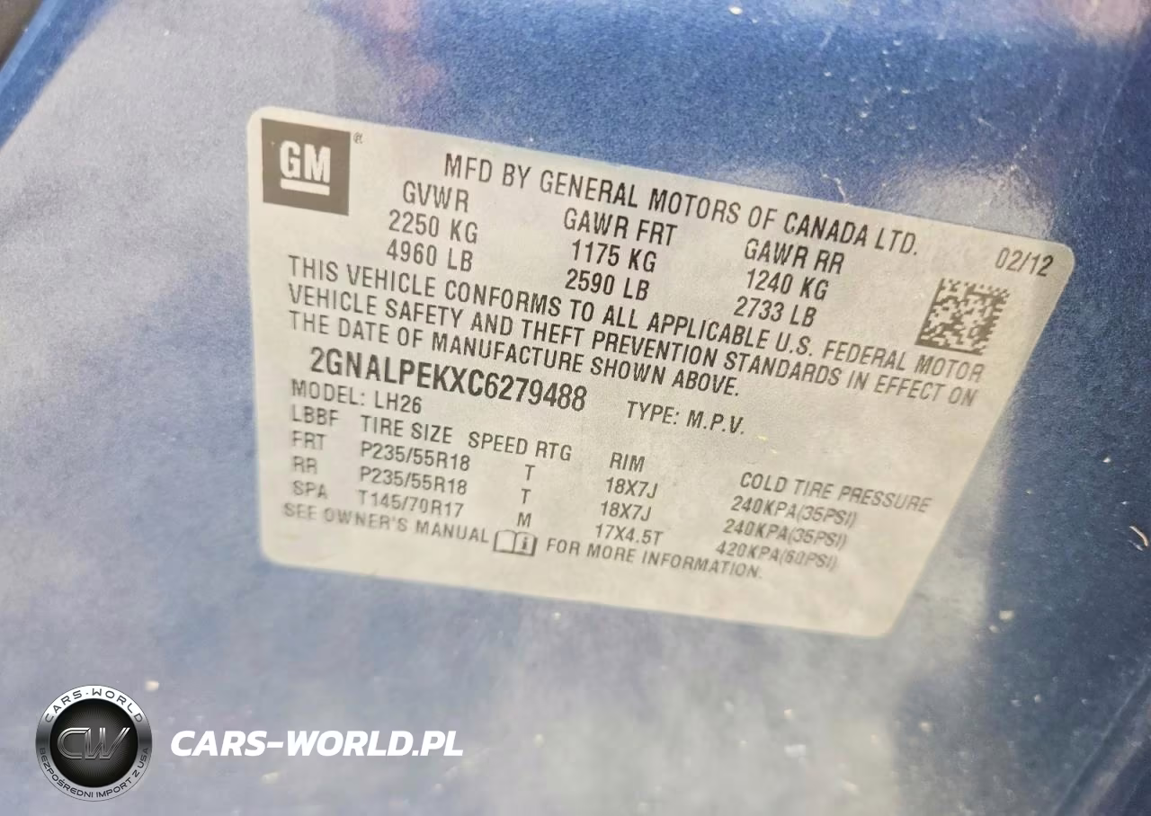 2012 Chevrolet Equinox Lt VIN:2GNALPEKXC6279488 - 12