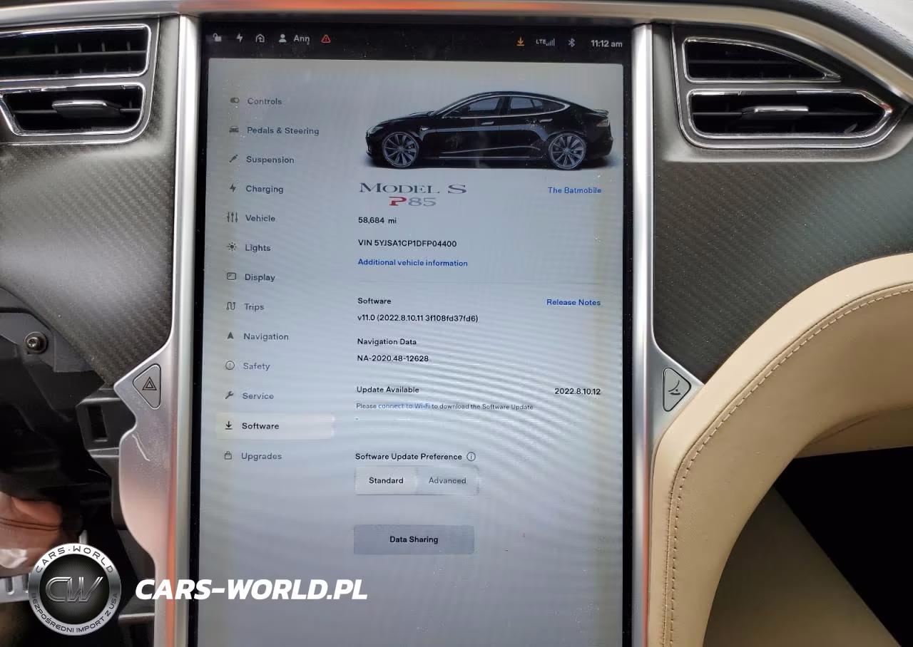 2013 Tesla Model S VIN:5YJSA1CP1DFP04400 - 9