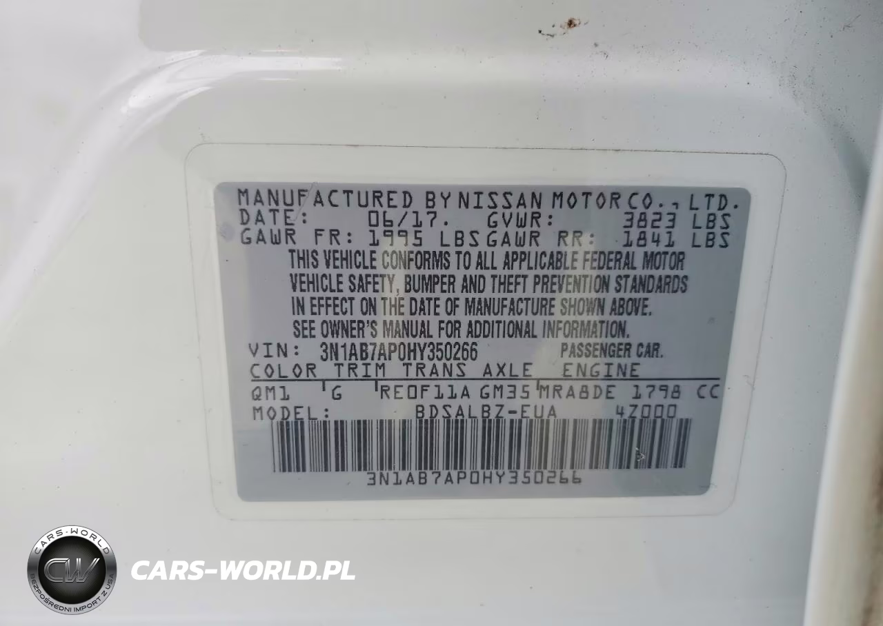 2017 Nissan Sentra S VIN:3N1AB7AP0HY350266 - 13
