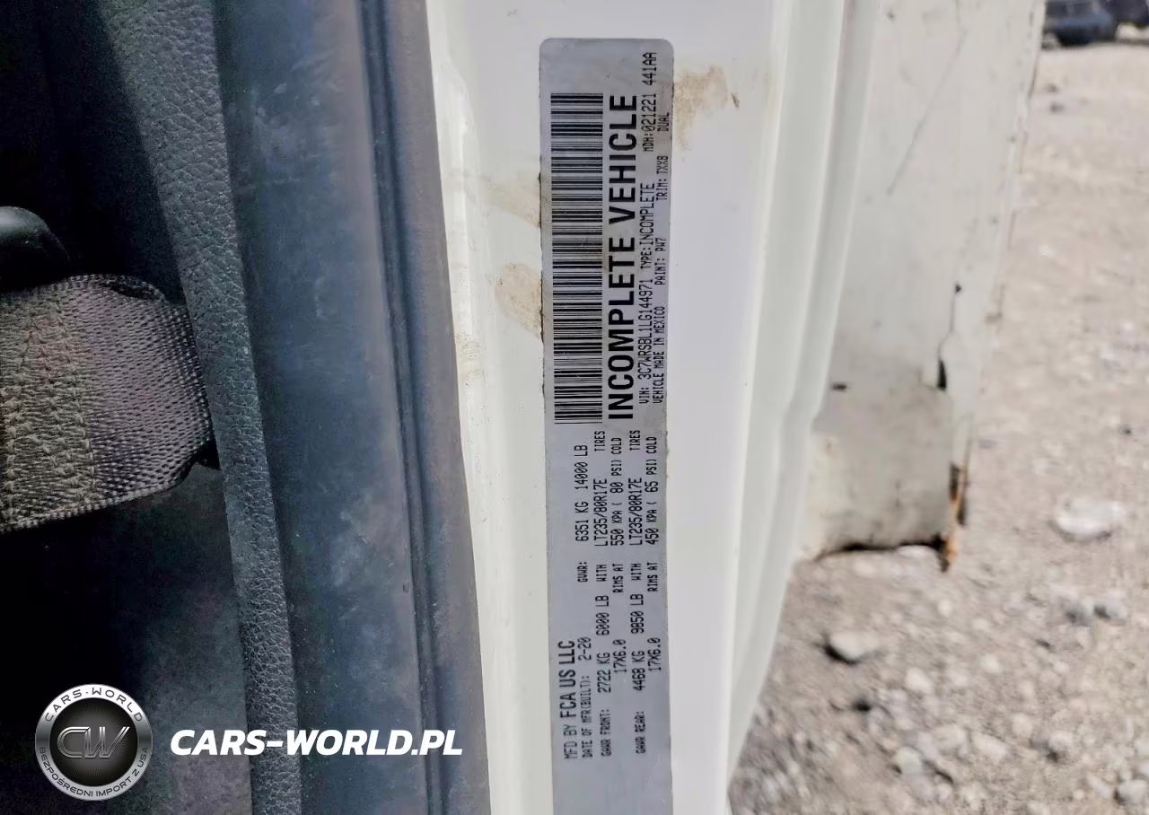 2020 Ram 3500 VIN:3C7WRSBL1LG144971 - 13