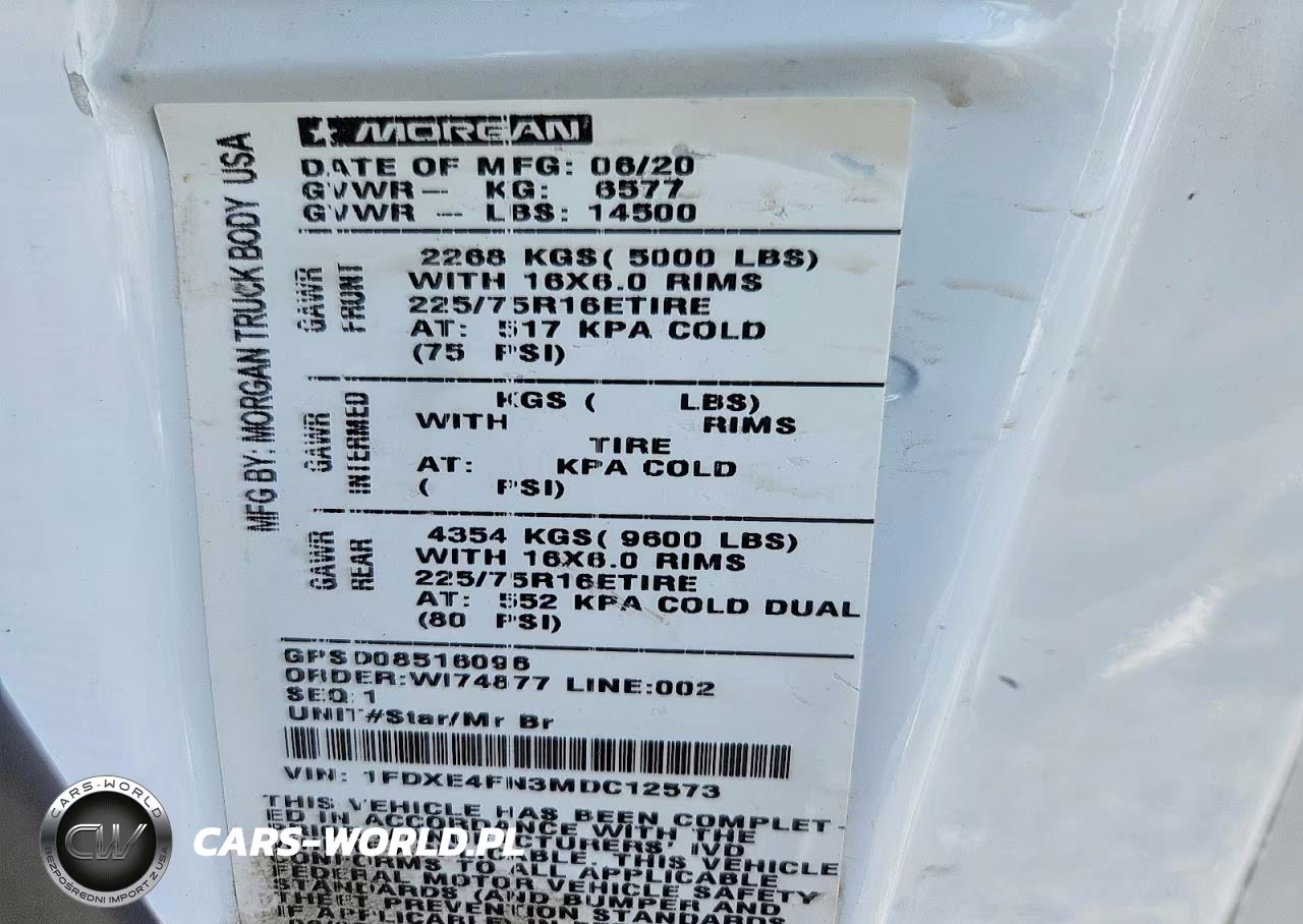 2021 Ford E450 Box Truck VIN:1FDXE4FN3MDC12573 - 13