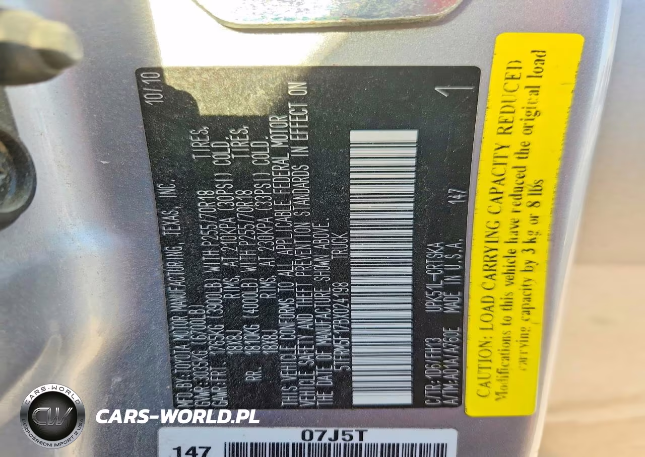 2011 Toyota Tundra Double Cab Sr5 VIN:5TFRM5F17BX024198 - 12
