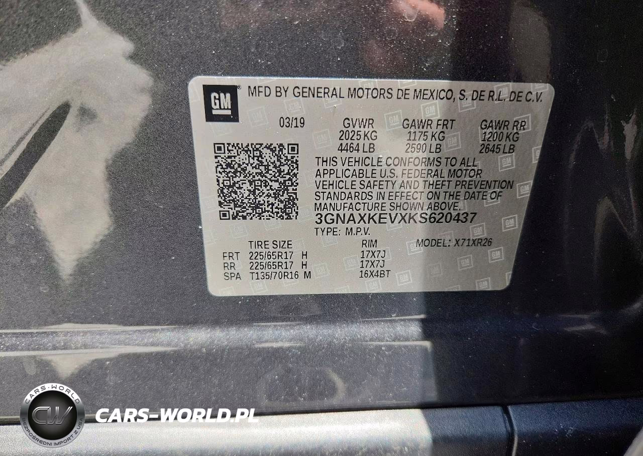 2019 Chevrolet Equinox Lt VIN:3GNAXKEVXKS620437 - 13