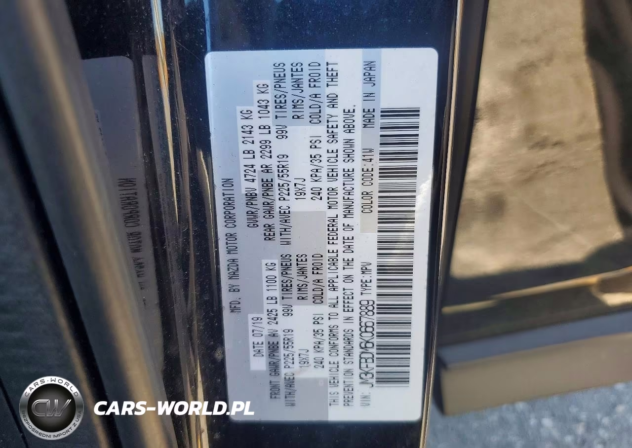 2019 Mazda Cx-5 Grand Touring VIN:JM3KFBDM6K0667889 - 14