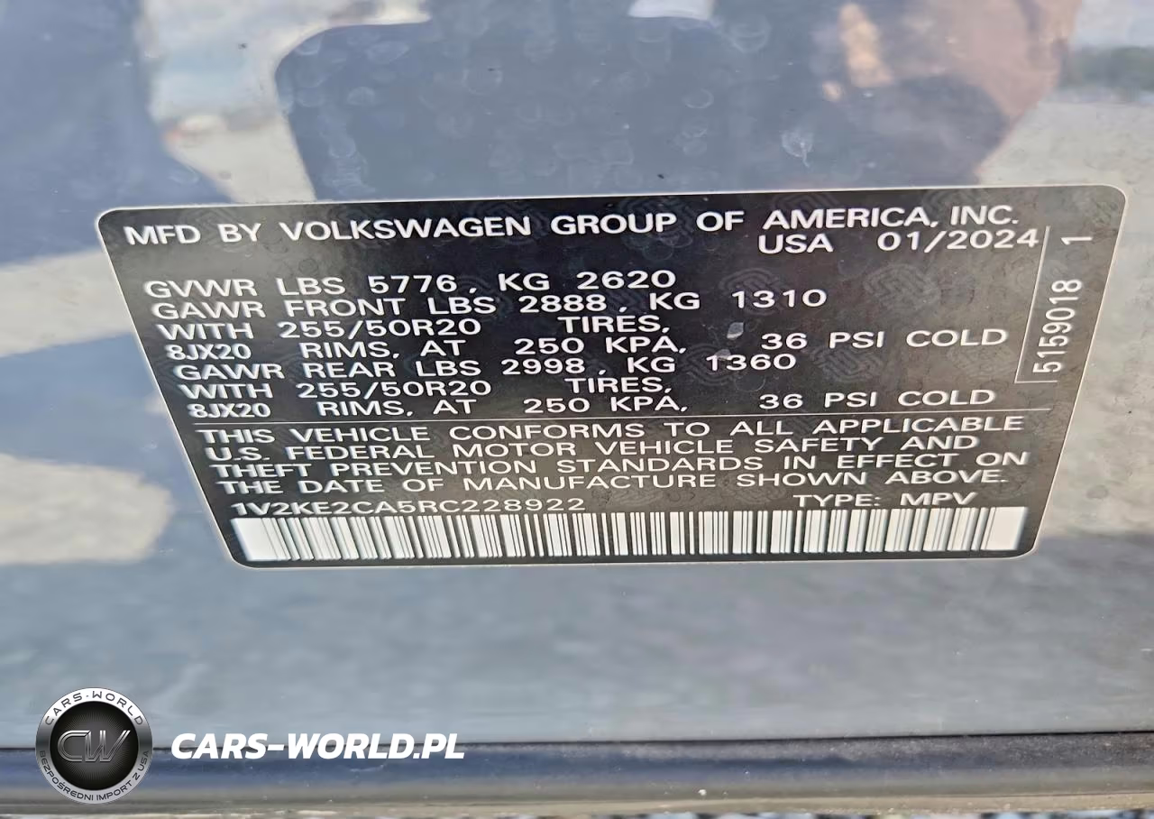 2024 Volkswagen Atlas Cross Sport Se VIN:1V2KE2CA5RC228922 - 13