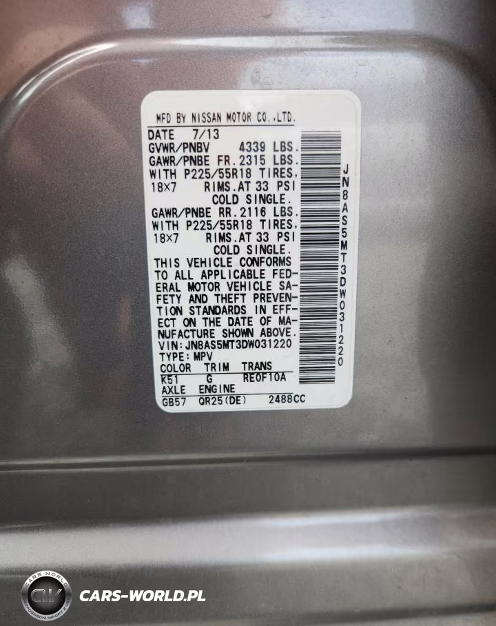2013 Nissan Rogue S VIN:JN8AS5MT3DW031220 - 13