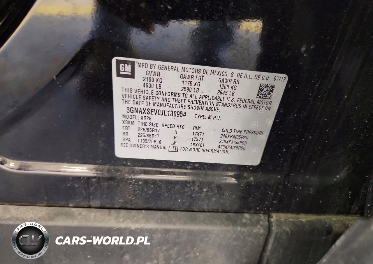 2018 Chevrolet Equinox Lt VIN:3GNAXSEV0JL130954 - 13