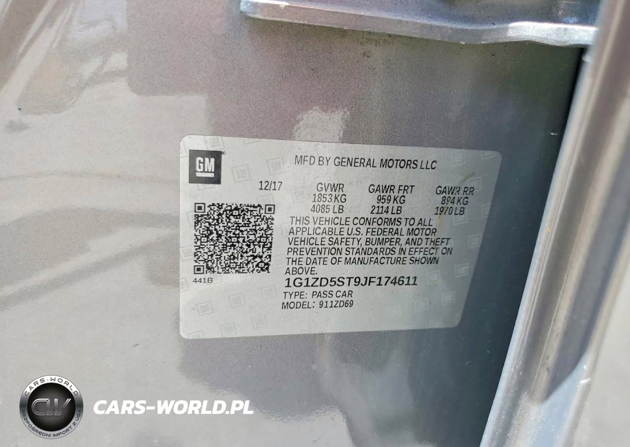 2018 Chevrolet Malibu Lt VIN:1G1ZD5ST9JF174611 - 12