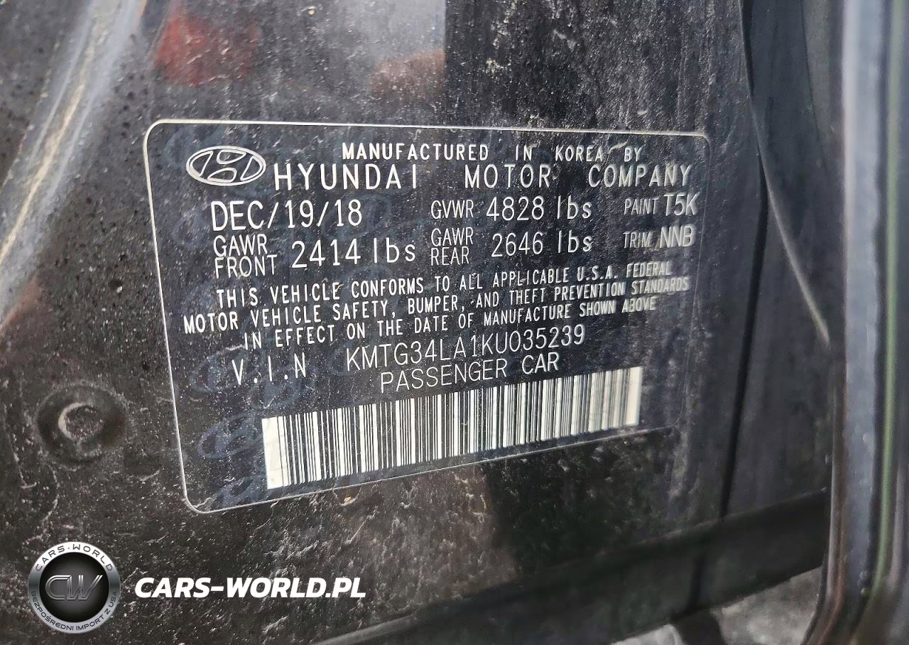 2019 Genesis G70 Elite VIN:KMTG34LA1KU035239 - 13